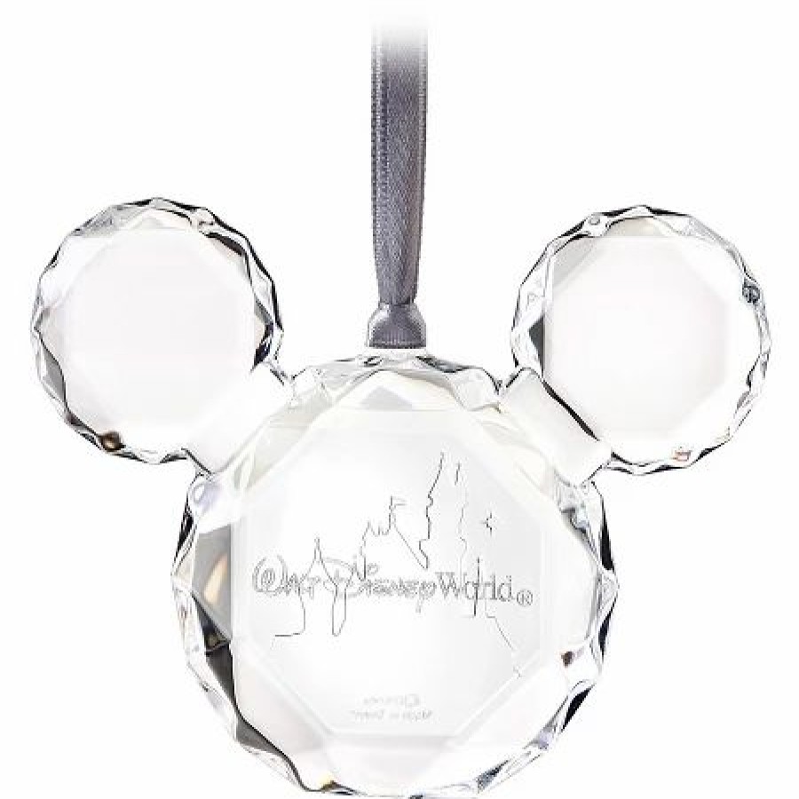 Holidays * | Best Reviews Of Disney Christmas Ornament Crystal Mickey Icon Walt Disney World