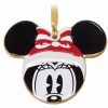 Holidays * | Top 10 Disney Disc Ornament Santa Minnie Mouse Icon Ceramic